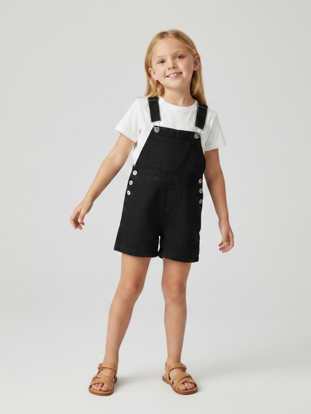 VINTAGE CHRISTIE BROOKS Kid's Linen Shortalls